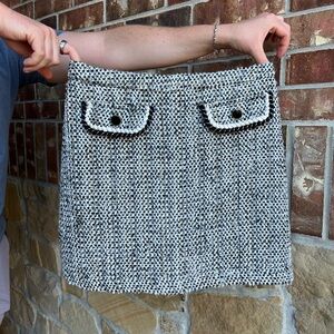 ModCloth Black and White Tweed Pencil Skirt - New W/O Tags